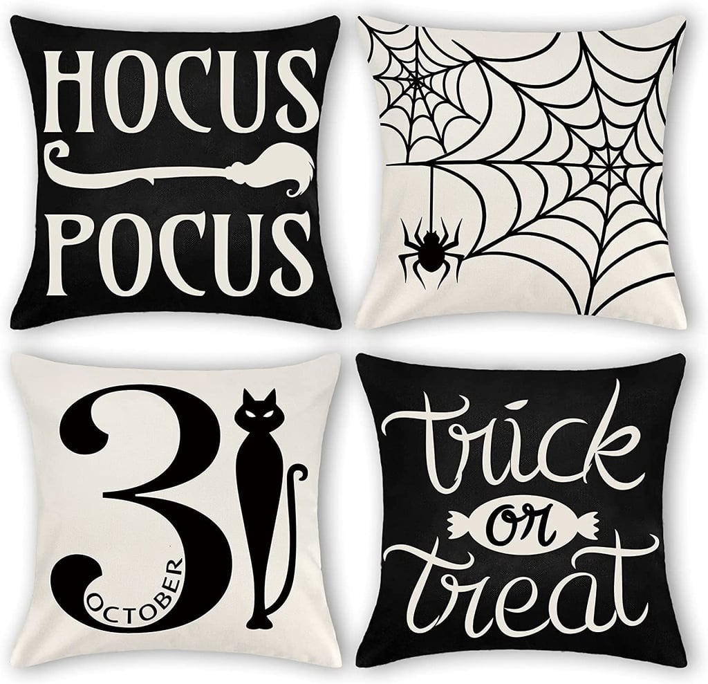 Bunny Chores Halloween Decoration Throw Pillow Cover Set of Four