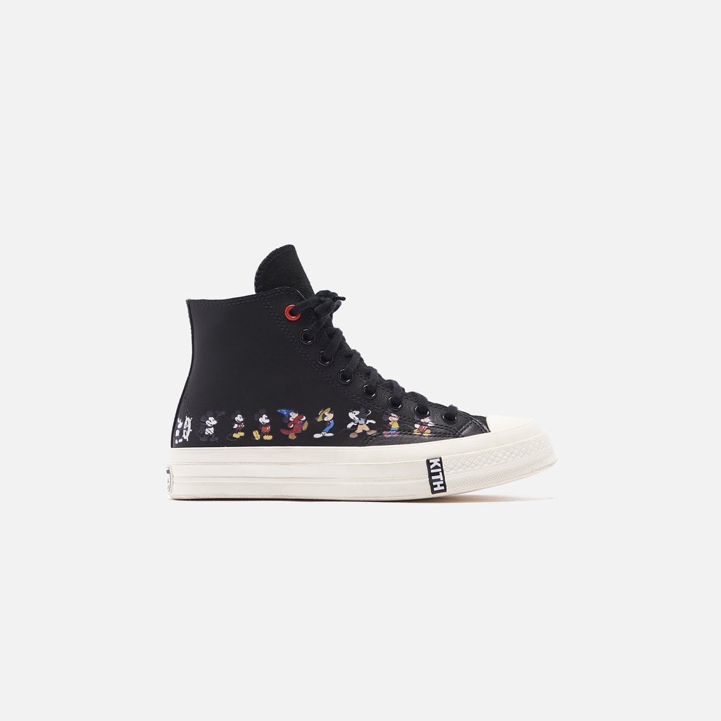 Kith x Disney x Converse Mickey Chuck Taylor 1970 Leather Black Sneakers