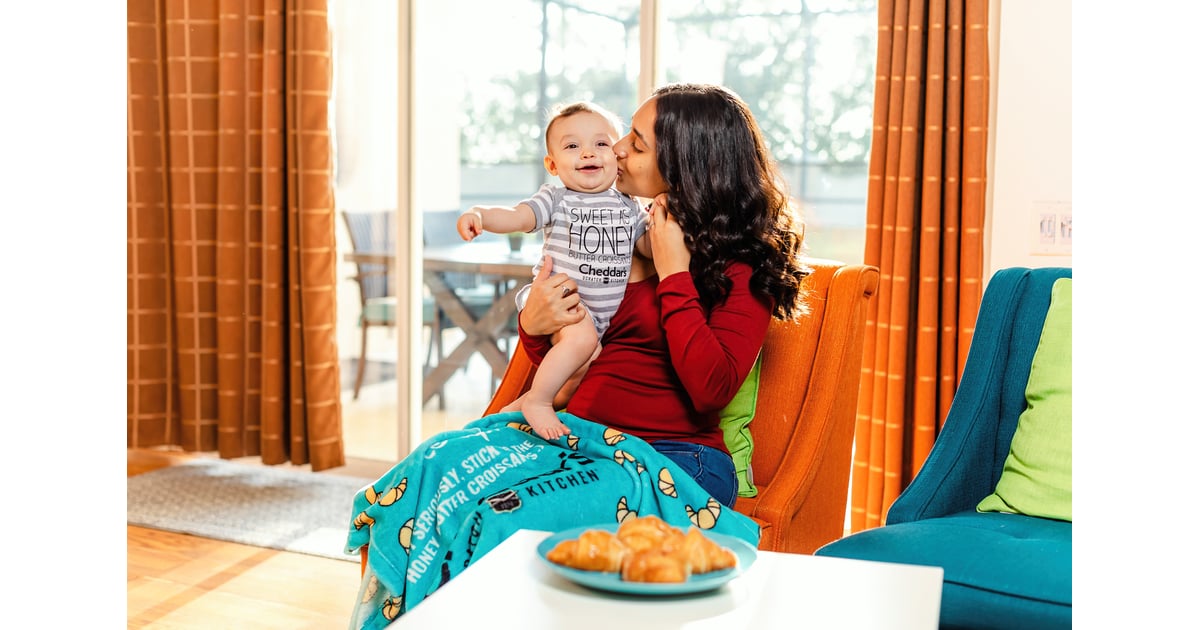 Croissant Body Pillow and Baby Feeding Infant Support Pillow POPSUGAR