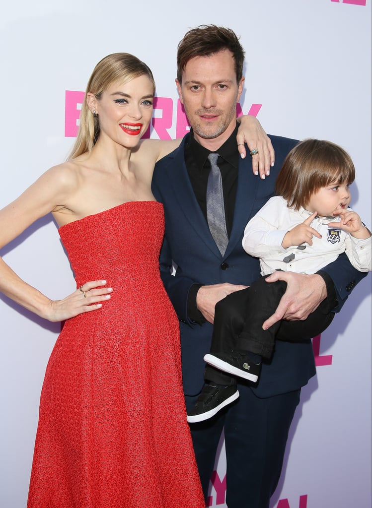 Jaime King With Husband and Son on the Red Carpet