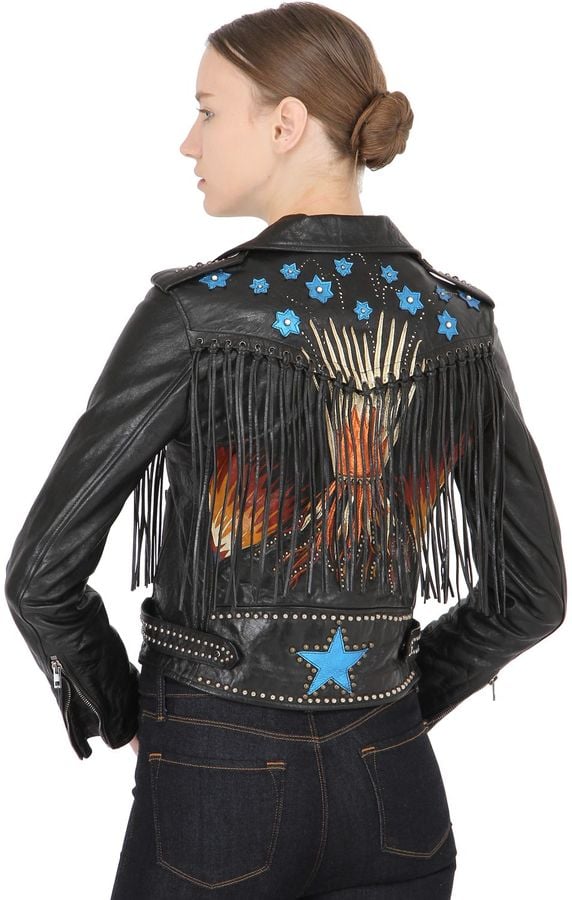 Valentino Volcano Fringed Leather Biker Jacket ($9,900)