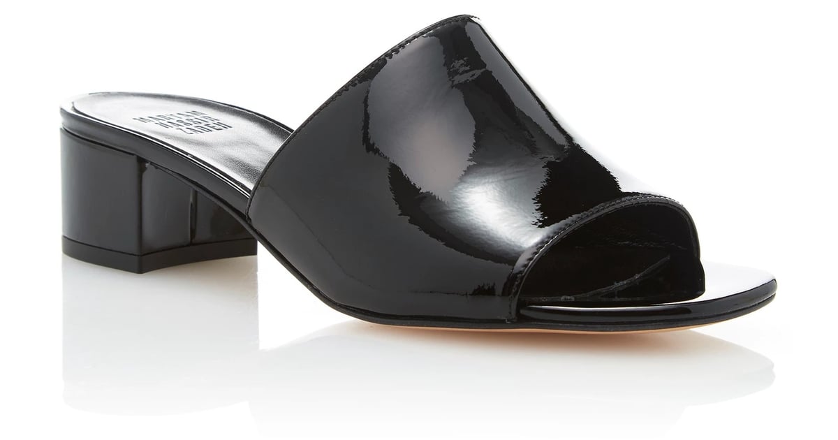 studded slides black