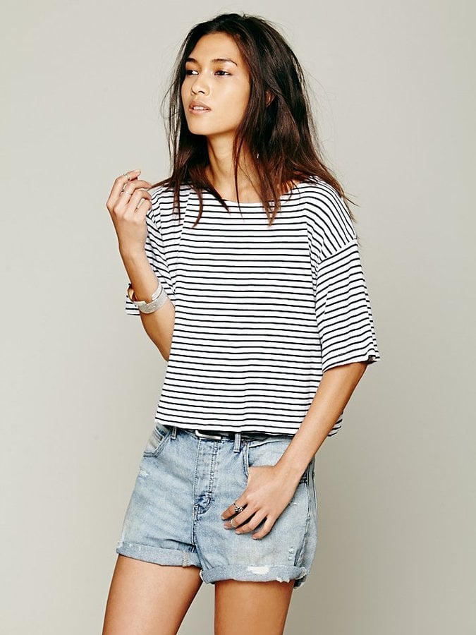 We the Free Stripe Crop Top