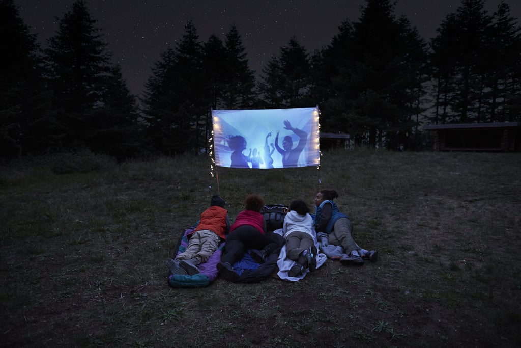 Have an outdoor movie night.