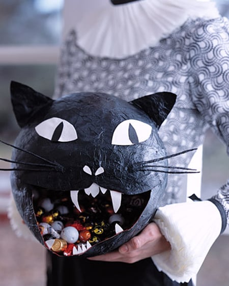 Make a Papier-Maché Cat Candy Dispenser