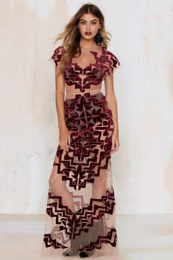 For Love & Lemons Vienna Maxi Dress  ($428)