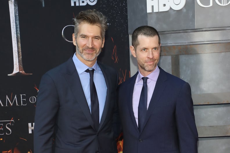 NEW YORK, NY - APRIL 03:  David Benioff and D.B. Weiss attend the Season 8 premiere of 