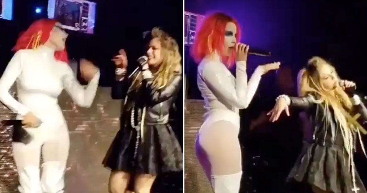 Halsey Singing "Girlfriend" With Avril Lavigne Video ...
