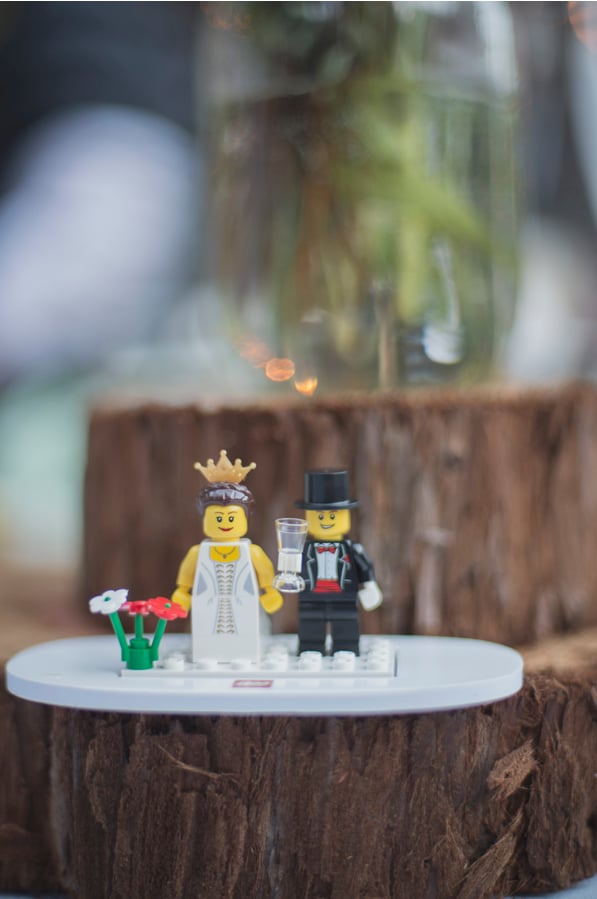 lego wedding cake topper