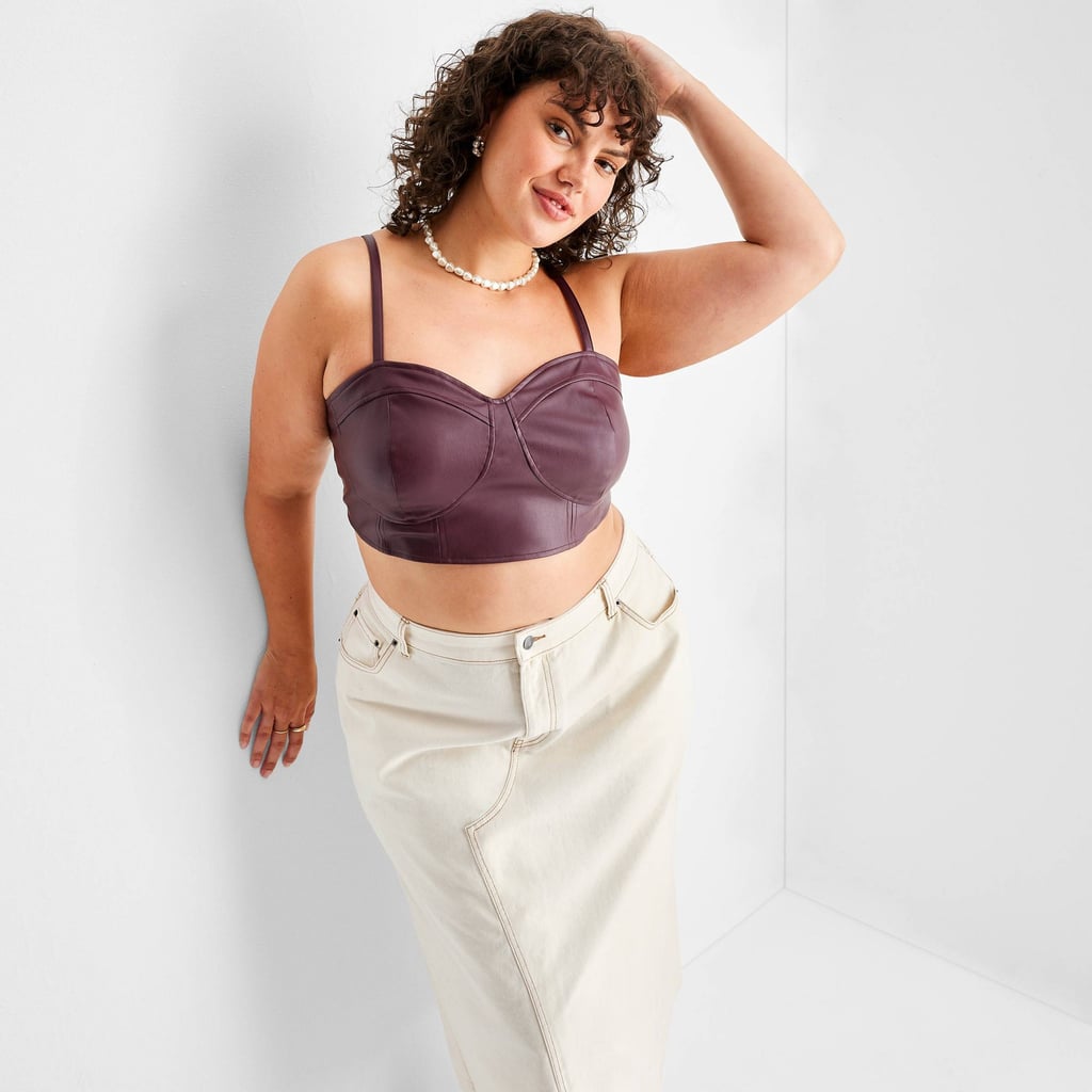 A Leather Crop Top