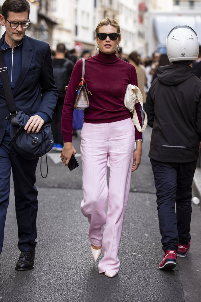This Fall, try the color combo with a simple turtleneck-and-trousers outfit, channeling the likes of Jackie Kennedy's iconic style.