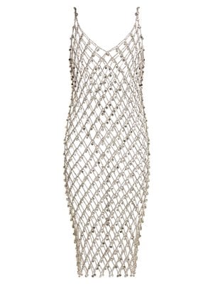 Paco Rabanne Crystal-Embellished Chain Dress