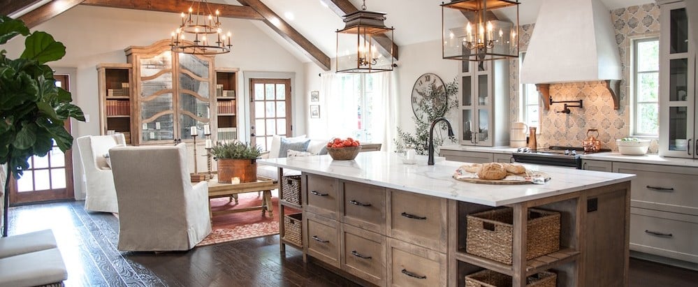 Fixer Upper Garage-to-Kitchen Makeover
