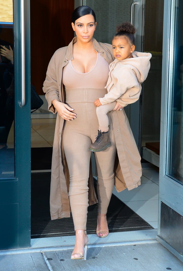 Beige Outfits | 12 Times North West Dressed Exactly Like Kim Kardashian —  and Looked Freakin' Adorable | POPSUGAR Fashion Photo 15