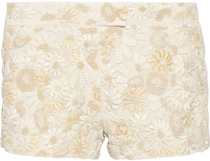 Tom Ford Floral-Appliquéd Silk Shorts ($5,350)
