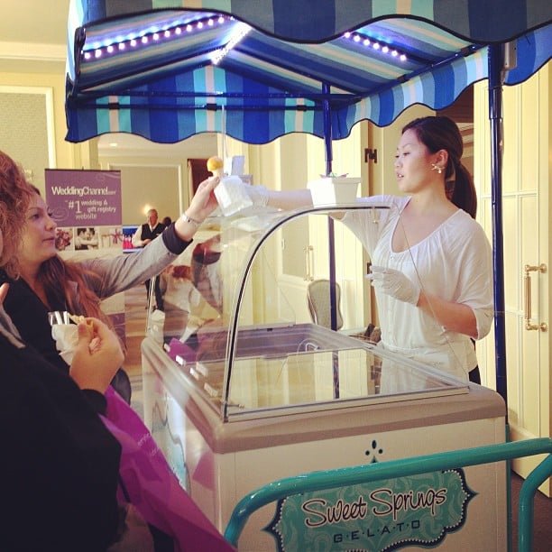 This Sweet Springs gelato cart at the San Francisco Wedding Fair would be adorable for a Summer wedding.