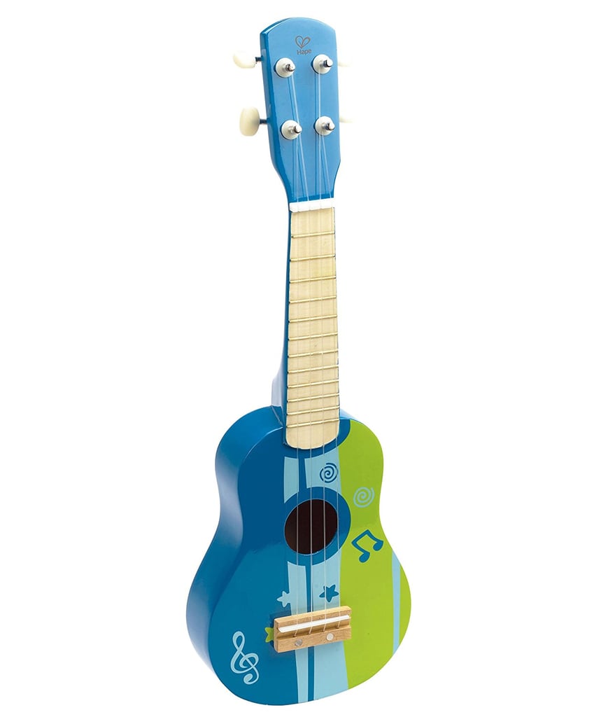 Gifts For Kids Who Love Music Under $50: Hape Kid's Wooden Toy Ukulele