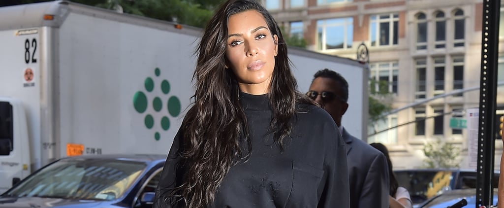 Kim Kardashian Wearing a Belted T-Shirt