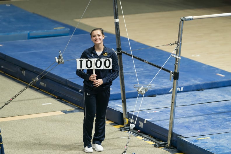 Emi Watterson scored a 10.00 on bars on March 6