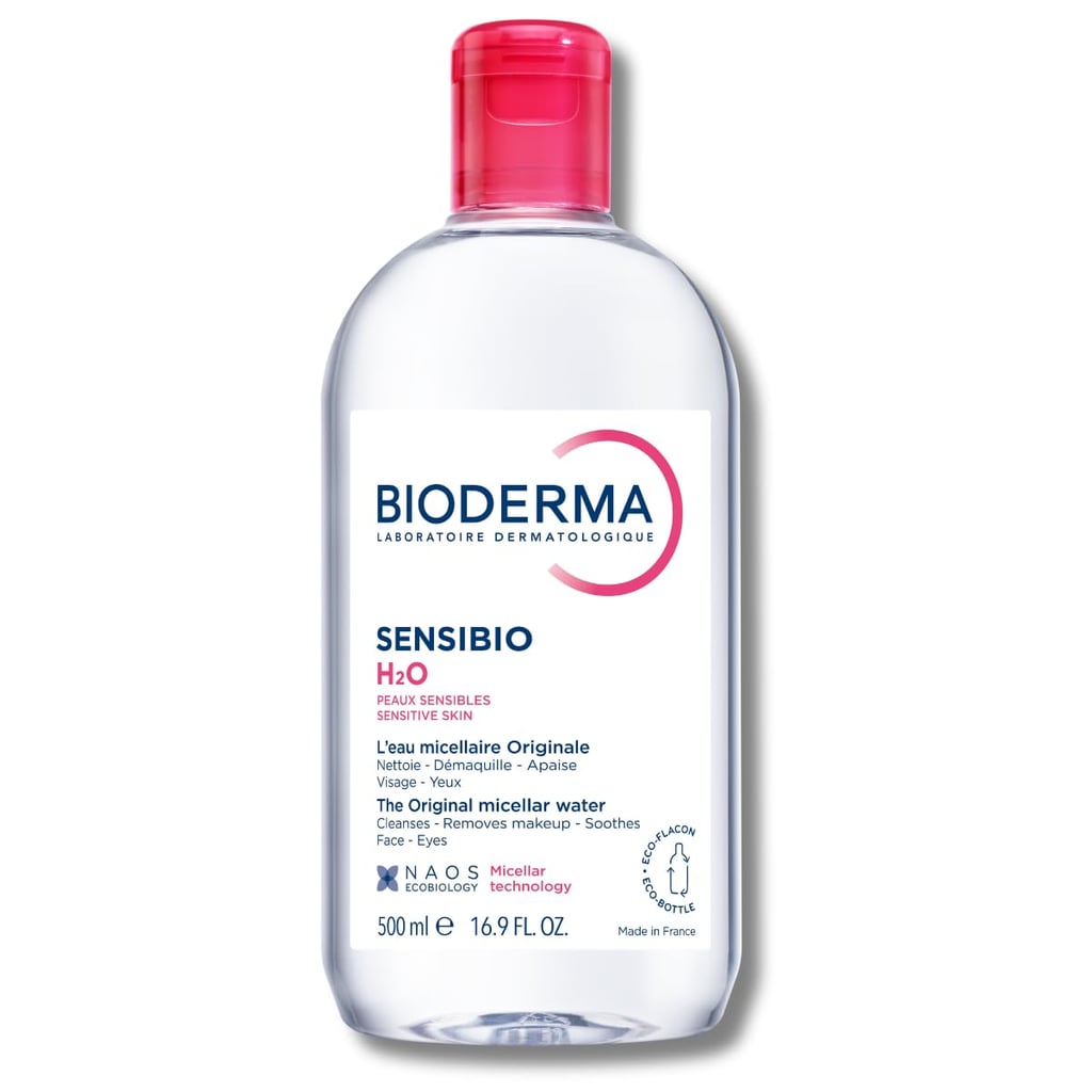 Bioderma Sensibio H2O Micellar Water ($15, originally $21)
In case you've been looking for a toner or gentle makeup remover, this Bioderma micellar water does both with ease. Key ingredients like cucumber extract remove makeup effectively, while also cleansing the skin from impurities and pollution. The best part? No rinsing required.