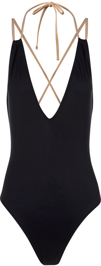 Solid & Striped Black & Nude Alexandra Swimsuit
