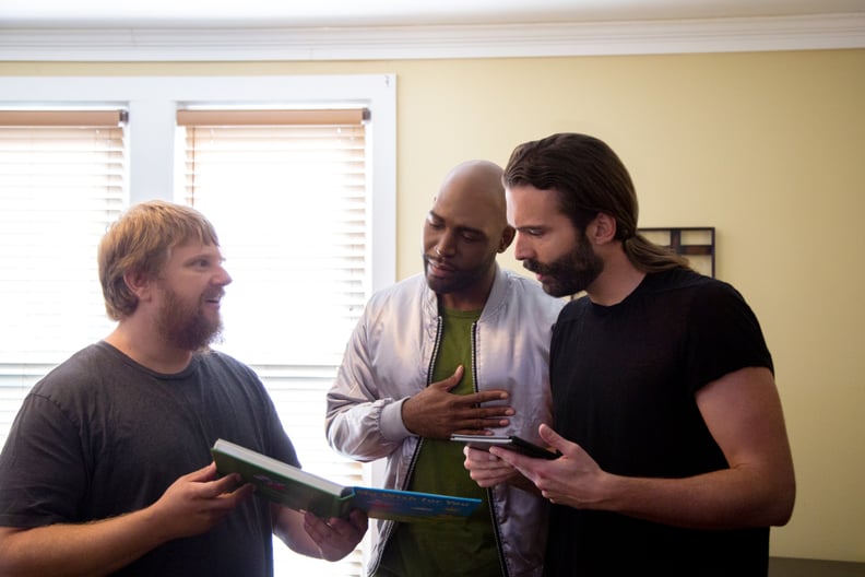 QUEER EYE, from left: Rob Elrod, Karamo Brown, Jonathan Van Ness, (Season 3, ep. 306, airs March 15, 2019). photo: Christopher Smith / Netflix / Courtesy: Everett Collection