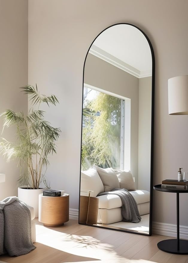 An Arched Floor Mirror