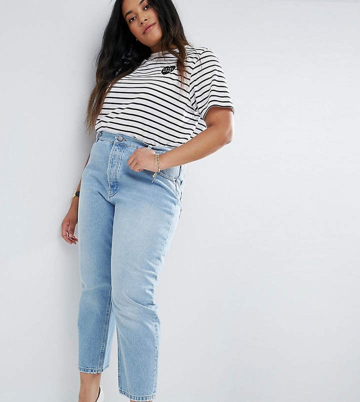 straight jeans for curvy