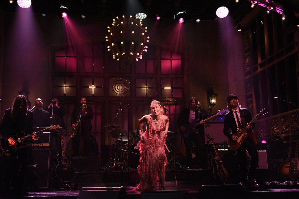 Miley Cyrus Wears 16Arlington Dress For Saturday Night Live