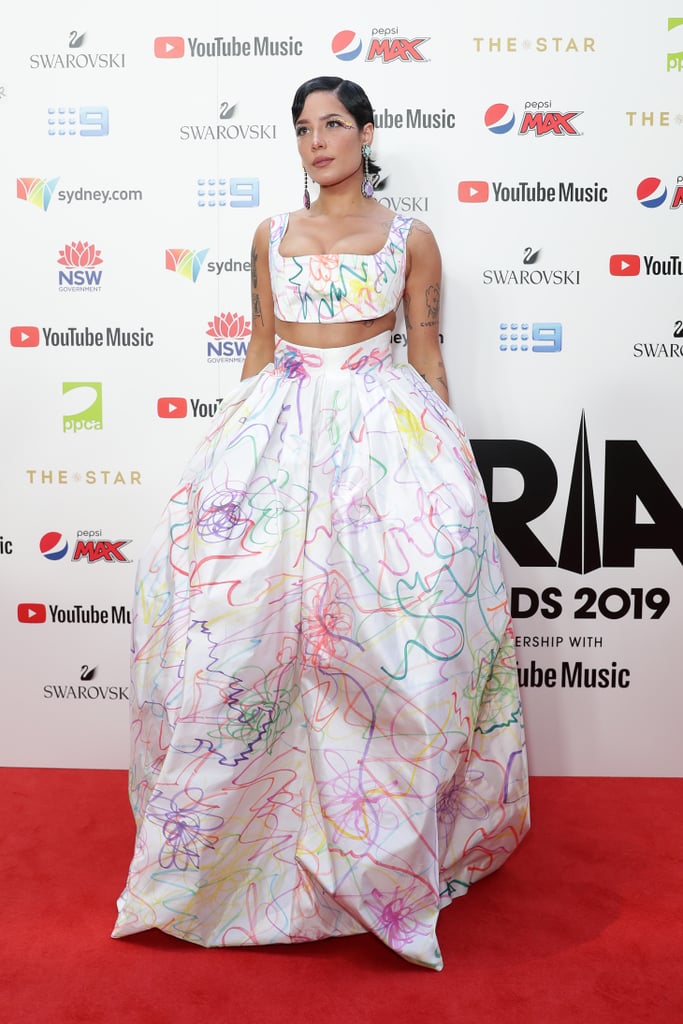 Halsey's Rainbow Dress at the 2019 ARIA Awards