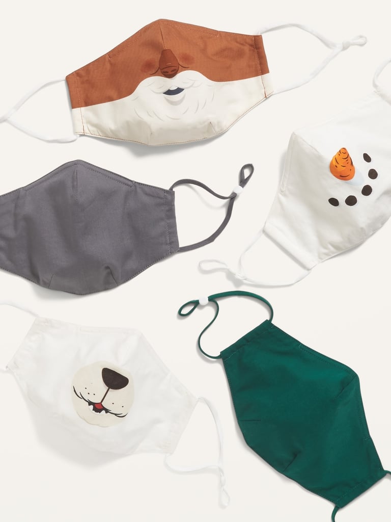 Triple-Layer Cloth Contoured Santa Face Masks