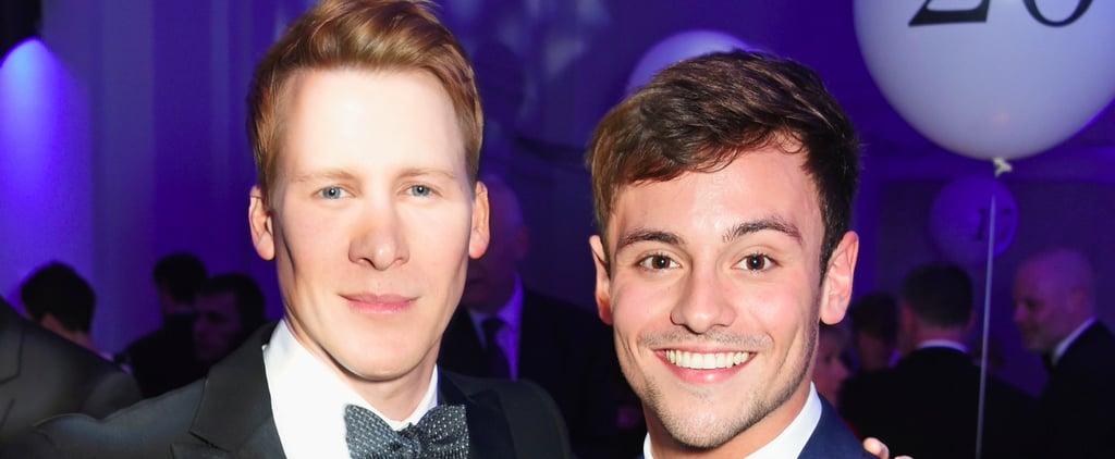 Tom Daley and Dustin Lance Black at LGBT Awards May 2017
