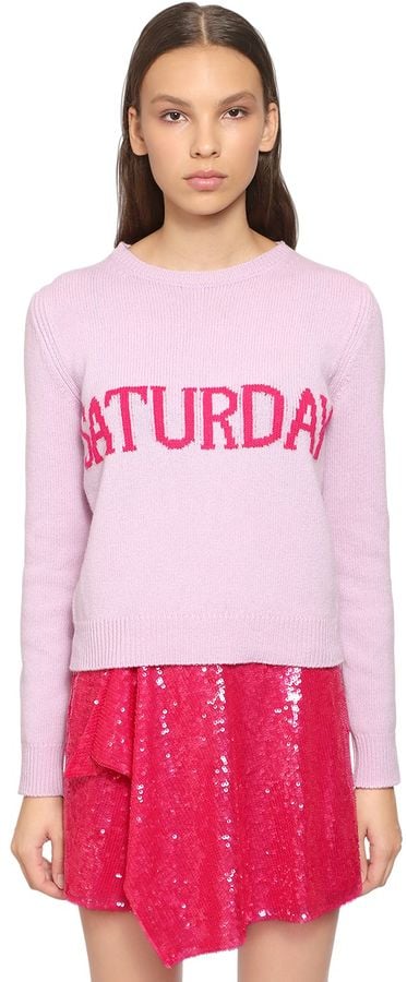 Alberta Ferretti Slim Saturday Wool & Cashmere Sweater