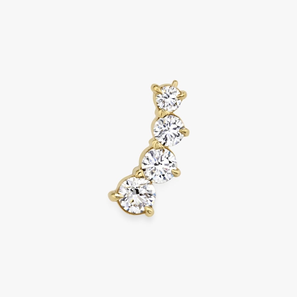 VRAI 14-Karat Yellow Gold & Marquise Diamond Ear Arc