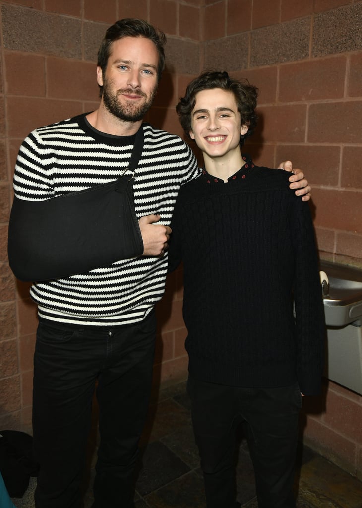 Armie Hammer and Timothee Chalamet Pictures