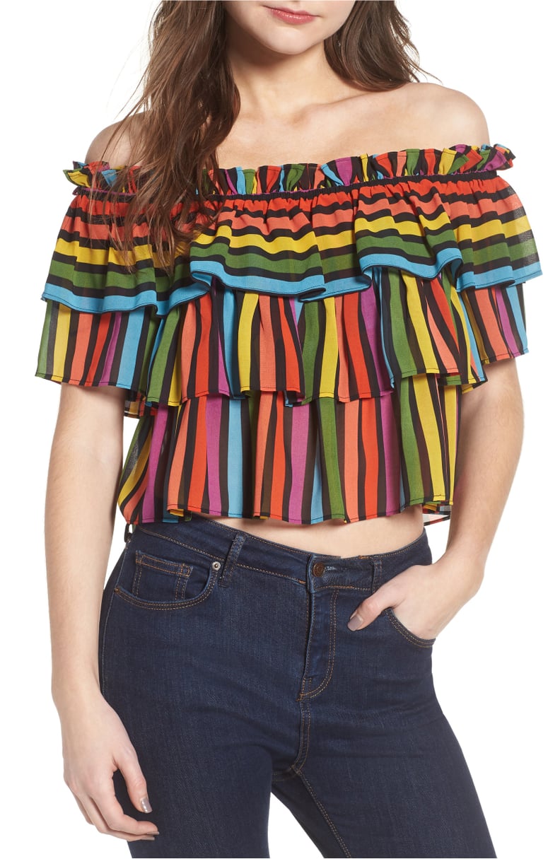 Wayf Toulon Tiered Ruffle Top