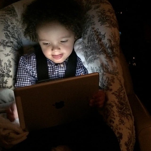 Mariah Carey's son Rocco really enjoyed his screen time. 
Source: Instagram user mariahcarey