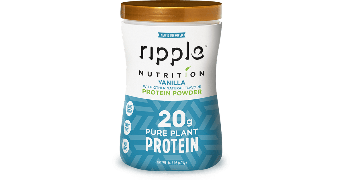 Ripple Vanilla Protein Powder LowCarb Vegan Protein Powders