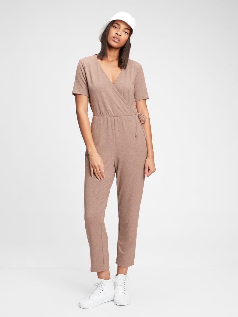 Gap Supersoft Wrap-Front Jumpsuit