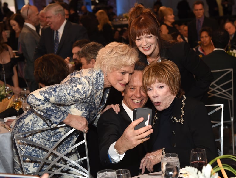 When He Took a Selfie With Glenn Close, Frances Fisher, and Shirley MacLaine