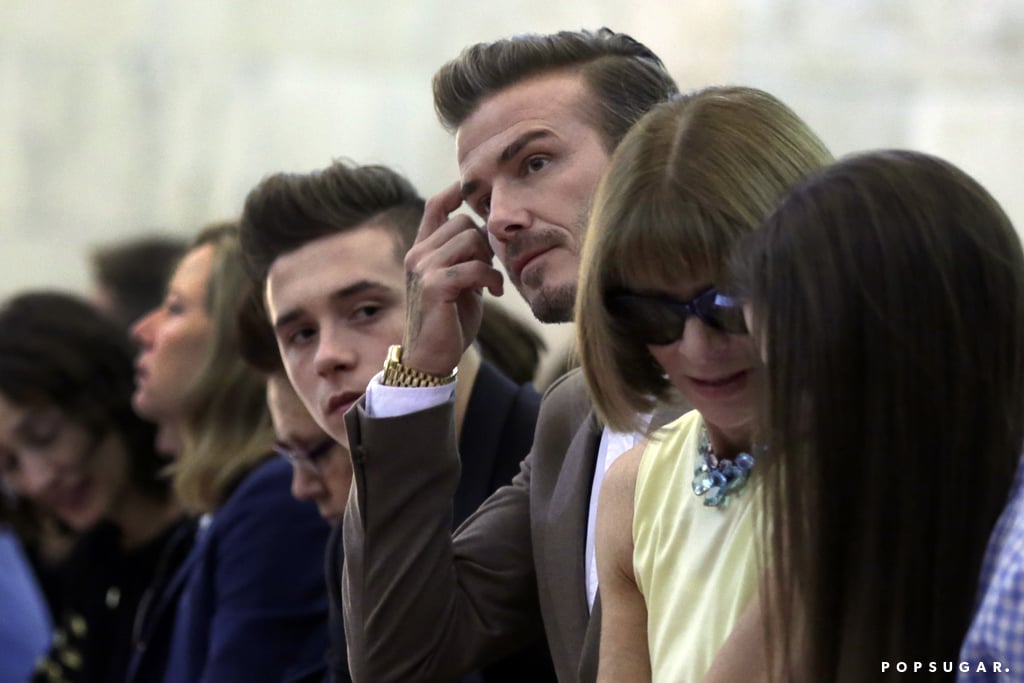 Beckham Family at New York Fashion Week 2015