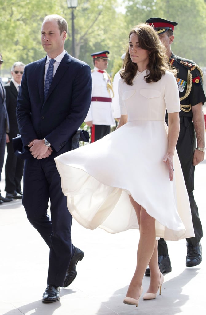 Kate Middleton Dress Flying Up Pictures