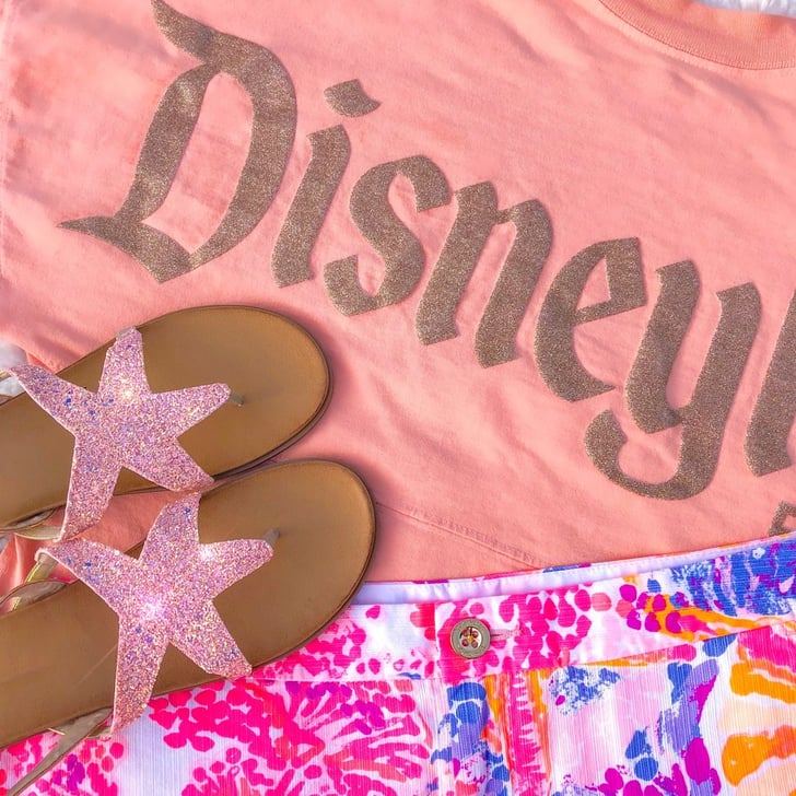 Ariel Sandals — Pink Bibbidi Bobbidi Bling Disneyland Shoes For