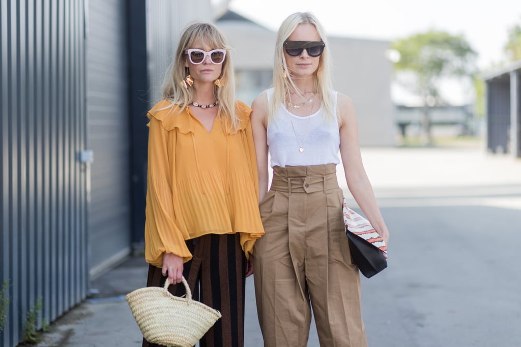 Go Retro With Striped Pants and a Ruffled Shirt