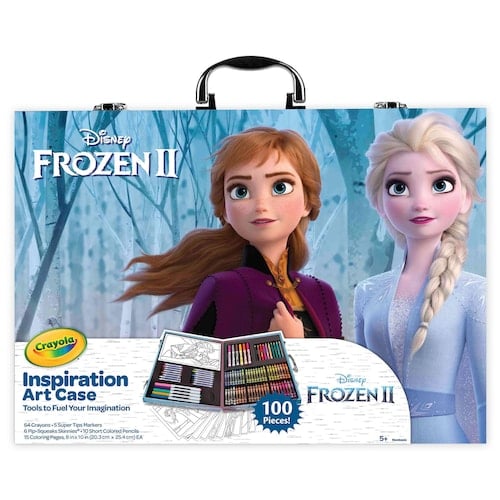 Disney's Frozen 2 Inspiration Art Case by Crayola - 100 Art & Colouring Supplies