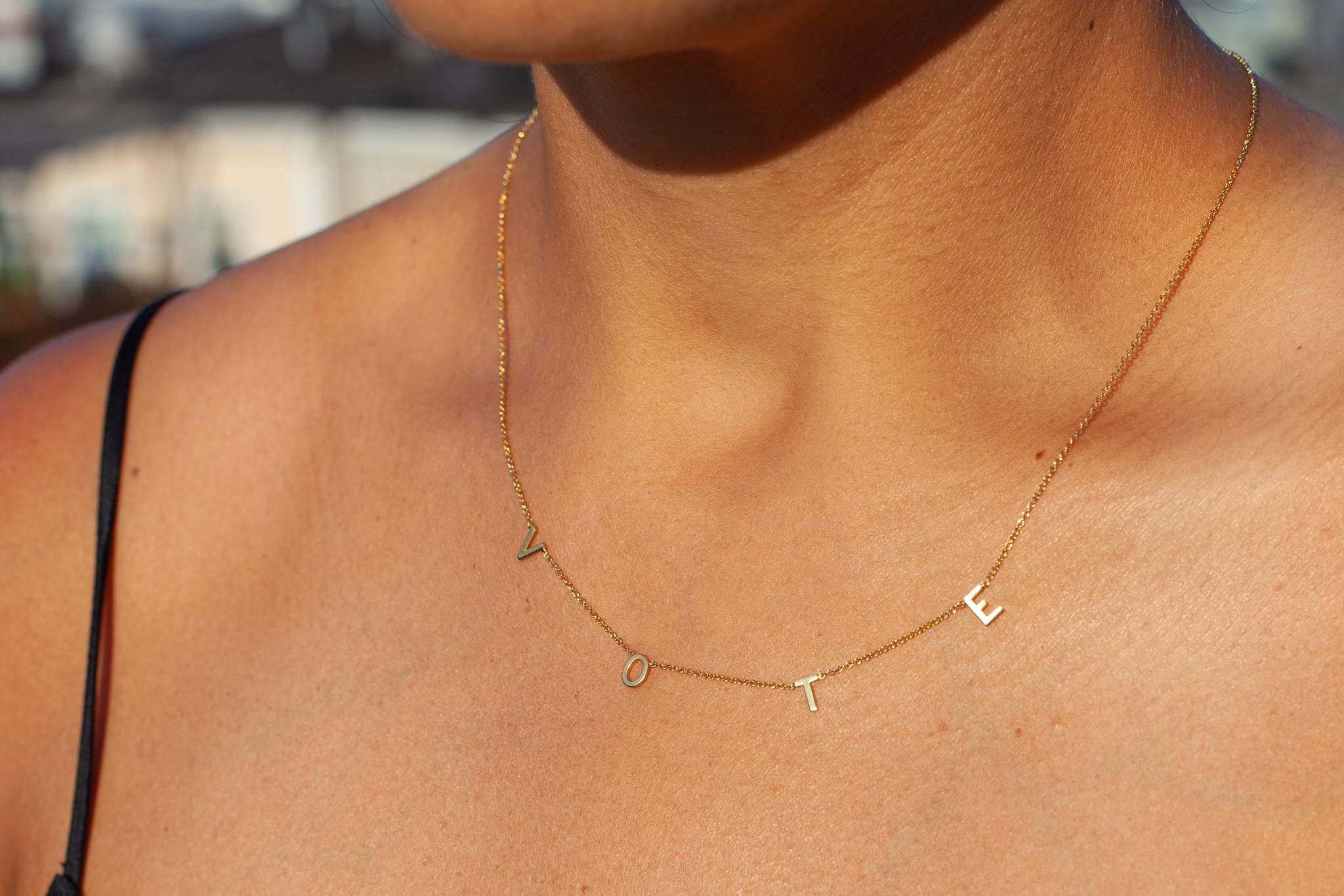 Bychari letter hotsell necklace