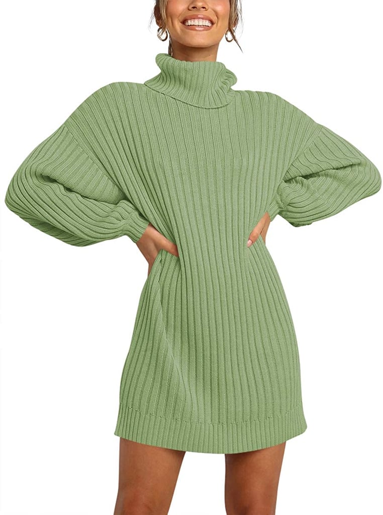 LOGENE Turtleneck Sweater Dress