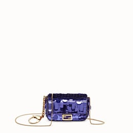 Fendi Purple sequin charm - NANO BAGUETTE CHARM