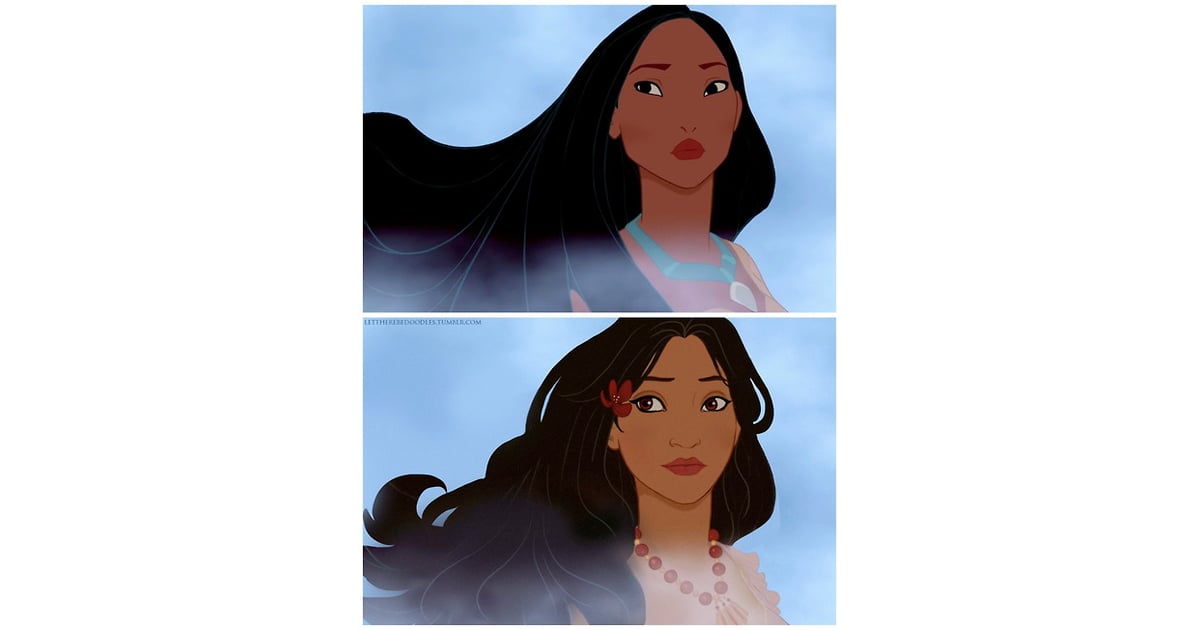 Если бы у диснеевских принцесс были настоящие волосы