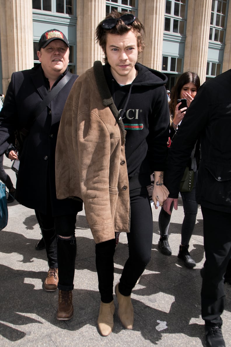 Even Harry Styles Got in on the Action Wearing a Black Hoodie